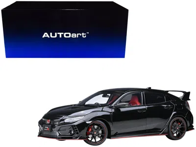 Diecast Model Autoart 2021 Honda Civic Type R (fk8) Rhd (right Hand Drive) Crystal Black Pearl 1/18 Model Car By Autoart