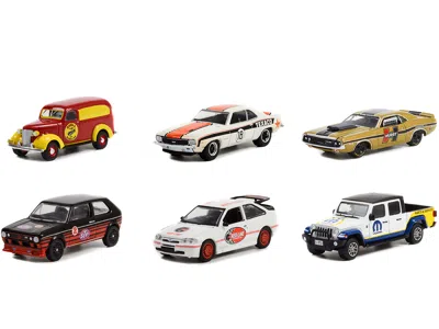 Diecast Model Greenlight Running On Empty 6 Piece Set Series 14 1/64 Diecast Model Cars By Greenlight