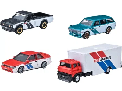 Diecast Model Hotwheels Bre Set Of 4 Pieces Series Hot Wheels "premium" 2024 Series U Diecast Model Cars By Hot Wheels