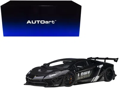 Diecast Model Autoart Lamborghini Aventador Liberty Walk Lb-works Livery Black With Carbon Hood Limited Edition 1/18 Model