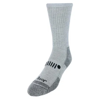 Jeep Men's Classic Cotton Crew Socks (3 Pair Pack) In Grey