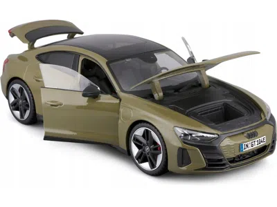 Diecast Model Bburago 2022 Audi Rs E-tron Gt Dark Green With Sunroof 1/18 Diecast Model Car By Bburago