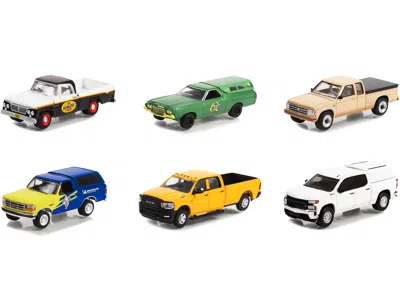 Diecast Model Greenlight Blue Collar Collection Set Of 6 Pieces Series 11 1/64 Diecast Model Cars By Greenlight
