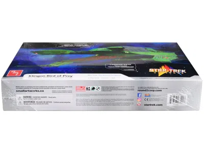 Diecast Model Amt Skill 2 Model Kit Klingon Bird-of-prey Spacecraft "star Trek Iii: The Search For Spock" (1984) Movie