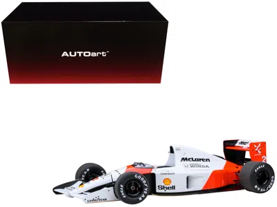 Diecast Model Autoart Mclaren Honda Mp4/6 #2 Gerhard Berger Winner Formula One F1 Japanese Gp (1991) (with Mclaren Logo) 1