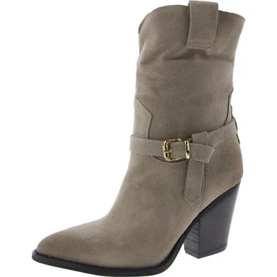 STEVE MADDEN HARDY WOMENS BUCKLE POINTED TOE BOOTIES 