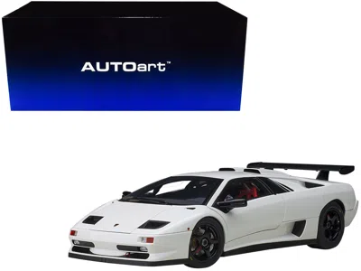 Diecast Model Autoart Lamborghini Diablo Sv-r Impact White 1/18 Model Car By Autoart