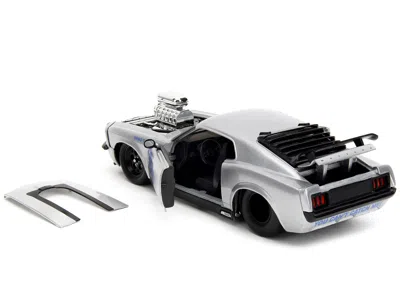 Diecast Model Jada 1970 Ford Mustang Boss 429 Silver Metallic "highway Drag - Drag Trooper" "bigtime Muscle" Series 1/2