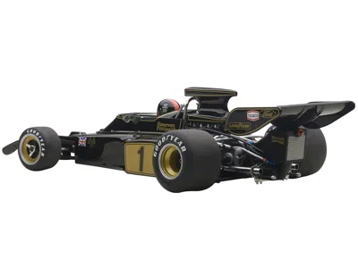 Diecast Model Autoart Lotus 72e 1973 Emerson Fittipaldi #1 With Driver Figure In Cockpit 1/18 Model Car By Autoart