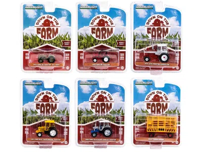 Diecast Model Greenlight Down On The Farm Series Set Of 6 Pieces Release 7 1/64 Diecast Models By Greenlight