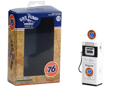 Diecast Model Greenlight 1951 Wayne 505 Gas Pump "union 76 Regular Gasoline" "no Gas" White "vintage Gas Pumps" Series 12 1/1