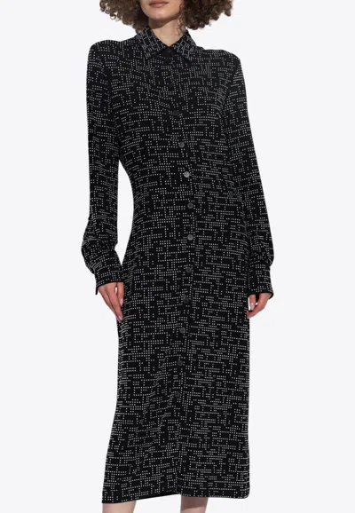 Ferragamo Stretch-jersey Dress In Black