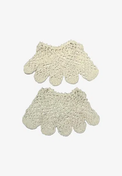 Antipast Fishnet Five Fingers Short Socks In White
