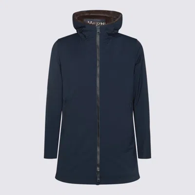 Herno Blue Coat In Blue