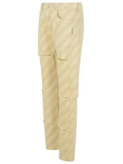 Marni Beige Cotton Jeans Women In Beige