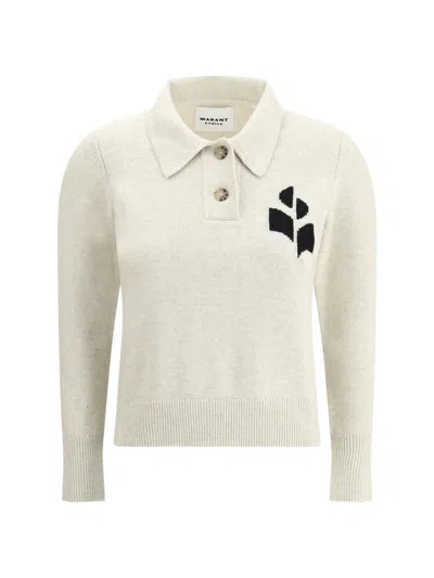 Isabel Marant Étoile Nash Turtleneck Sweater In White