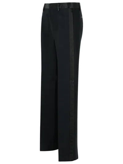 Dsquared2 Tailored Wool Straight Pants In Black