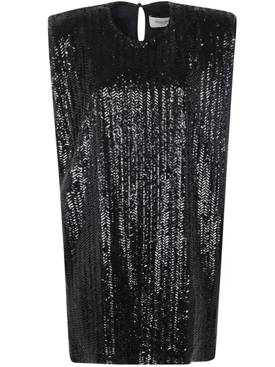 Golden Goose Sequin Mini Dress. In Black