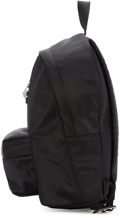 Shop Versus Black Nylon Lion Medallion Backpack