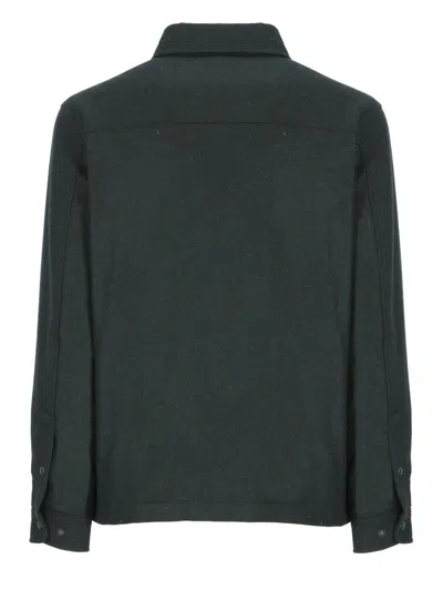 Woolrich Two-pocket Button-up Shirt Jacket In Green