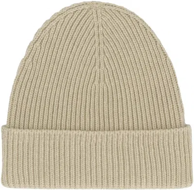 Burberry Knitted Beanie In Green