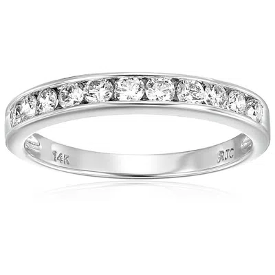 Vir Jewels 3/4 Cttw Classic Diamond Wedding Band In 14k Gold Channel Set In White