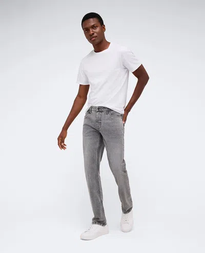 Kenneth Cole Slim-fit Recycled Stretch Denim Jeans In Lehr - Acid Wash Grey