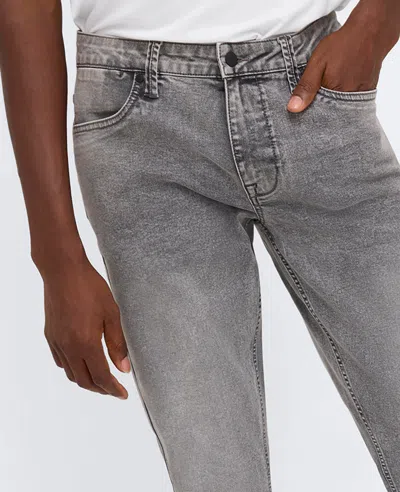 Kenneth Cole Slim-fit Recycled Stretch Denim Jeans In Lehr - Acid Wash Grey