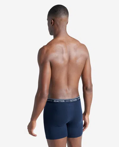 Kenneth Cole Organic Cotton Stretch Boxer Briefs 3-pack In Navy