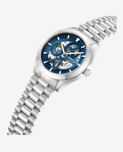 Kenneth Cole Mechanical Stainless Steel Watch In Silver
