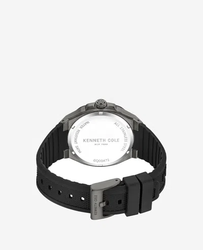 Kenneth Cole Dress Sport Black Silicone Strap Watch