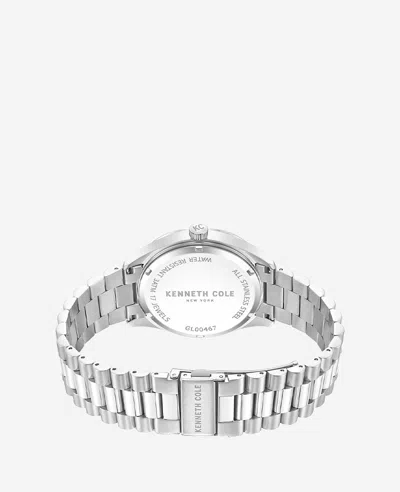 Kenneth Cole Mechanical Stainless Steel Watch In Silver