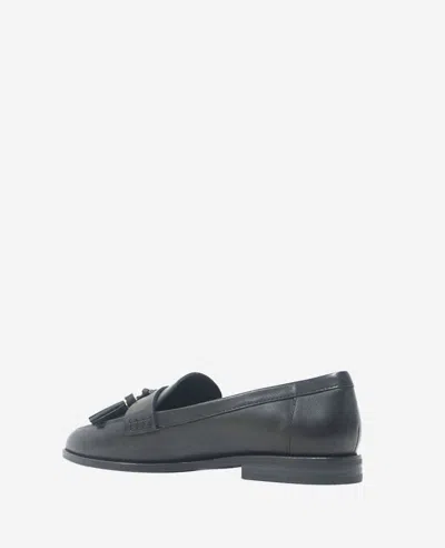 Kenneth Cole Lyra Tassel Loafer In Black Leather