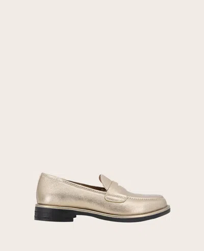 Gentle Souls Women's Cybil Loafer Flats In Gravel Leather