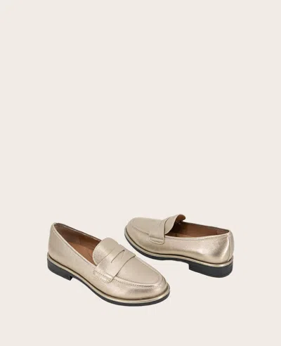 Gentle Souls Women's Cybil Loafer Flats In Gravel Leather