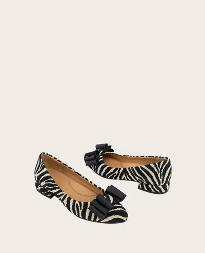 Gentle Souls Abigail Flat In Natural Zebra