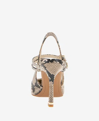 Kenneth Cole Raquel Pointed Toe Slingback Pump In Taupe Snake
