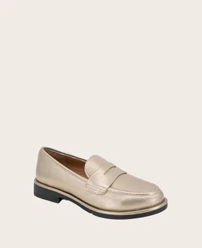 Gentle Souls Women's Cybil Loafer Flats In Gravel Leather