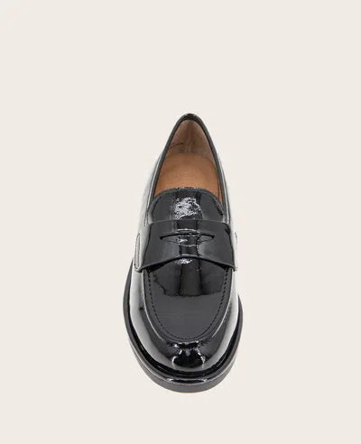 Gentle Souls Women's Cybil Loafer Flats In Black Patent Leather
