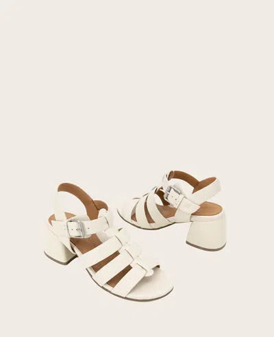 Gentle Souls - Margarite Heel Sandal In Stone Leather