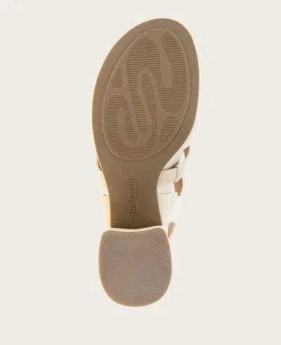 Gentle Souls - Margarite Heel Sandal In Stone Leather