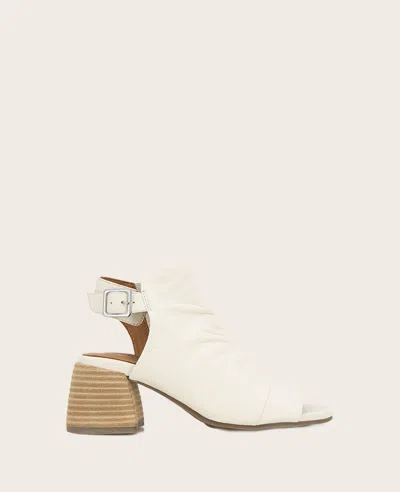 Gentle Souls - Marrion Slingback Block Heel Sandal In Ivory Leather
