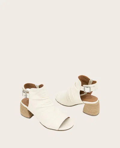 Gentle Souls - Marrion Slingback Block Heel Sandal In Ivory Leather