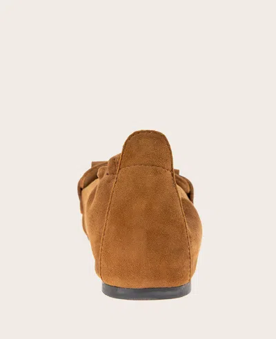 Gentle Souls Women's Scotty Kiltie Loafer Flats In Brown Suede