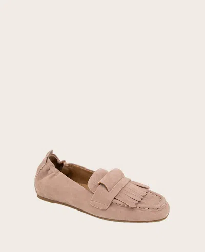 Gentle Souls - Scotty Tassel Suede Loafer In Fawn Suede