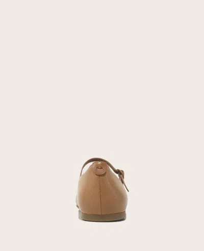Gentle Souls - Wynona Leather Mary Jane Ballet Flat In Camel Leather