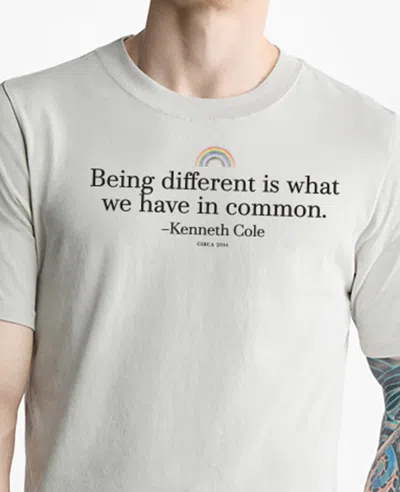 Kenneth Cole Men's Different Regular Tee In Faded Bone