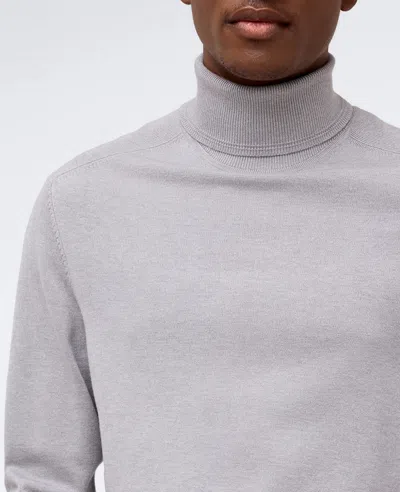 Kenneth Cole Foldover Turtleneck Sweater In Grey