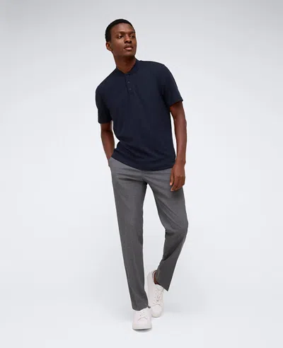 Kenneth Cole Performance Band-collar Henley In Navy