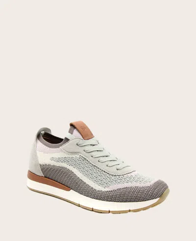 Gentle Souls Juno Leather Sneaker In Taupe Multi Knit